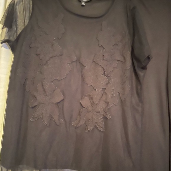 Simply Vera Wang Lace Top And Wide Legs Pants - Picture 6 of 7